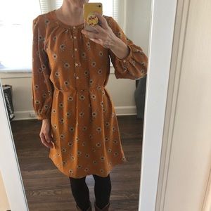 Ann Taylor Mustard Dress